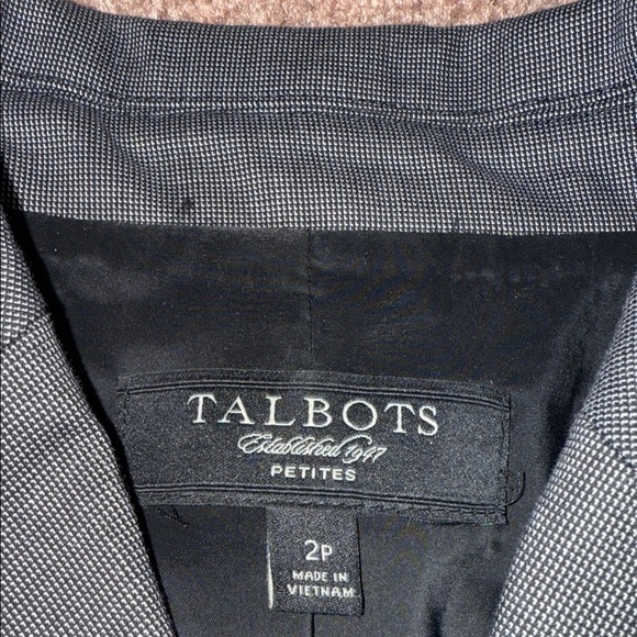 Talbots Charcoal Women's Blazer - Picture 2 of 3